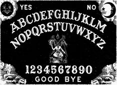 an old black and white sign that says yes, abcdefghum noborrsttwyy