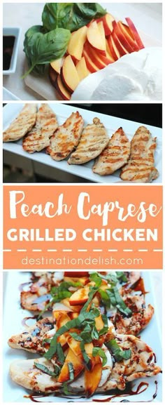 peach caprese grilled chicken is an easy and delicious appetizer