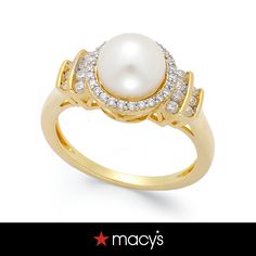 in stock Rings With Pearls, Cute Jewelry, Fresh Water, Freshwater Pearls, Jewelry Watches, Yellow Gold, Ring, Yellow, Gold