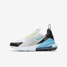 Kentucky Blue Nike Air Max 270, Nike Air Max 270 Teal, Nike Shoes Women Air Max 270 Blue, Nike Air Max 270 Bright Colors, Cool Nike Shoes, Air Maxes, 270 Nike