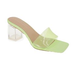 Women's Luckee Dress Slide Sandals From Bcbgeneration. These Slides Feature Minimalist Straps And A Lucite Block Heel For An Effortlessly Sophisticated Option For Any Occasion. 2 1/2" Heel. Slip-On. Padded Insole With Memory Foam And Green Latex. Flexible Outsole. Synthetic Upper, Lining And Outsole. Color Butterfly (Green) Size 9.5 M Brand New In Box! Square Toe Sandals, Slip On Pumps, Luxe Gifts, Dress Sandals, Womens High Heels, Womens Heels, Slide Sandals, Pumps Heels, Women's Shoes Sandals