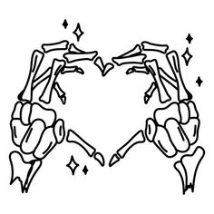 Sparkly skeleton hands heart sign PNG Design Human Skeleton, Heart Hands, Skeleton Hands, Heart Sign