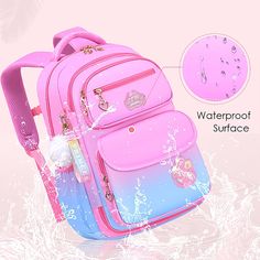 Girl School Supplies, Backpacks For Girls, قلادات متدلية, Makeup Kit For Kids, Stylish School Bags, Cute School Stationary, Cool School Supplies, Girl Backpacks School