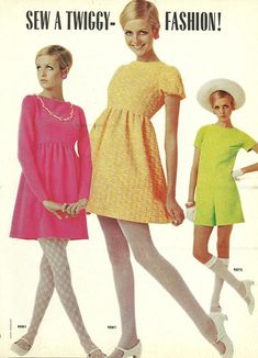 Twiggy 60s, Models Dresses, 60s Fashion Trends, Twiggy Fashion