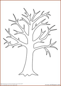 a drawing of a tree with no leaves