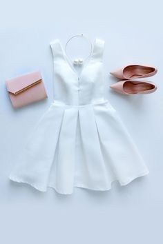 Homecoming Dresses, Charming Prom Dress,Lovely Cute Prom White Homecoming Dresses, Satin Homecoming Dress, Dress With Pleats, White Prom Dress, Evening Dresses Short, Cute Prom Dresses, Party Dress Short, Prom Dresses Short, Dresses Short