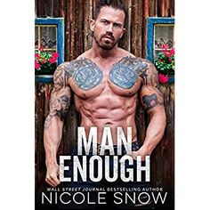 the cover for man enough by nicole snow