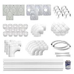 the kit includes all white plastic parts and accessories