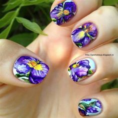 Iris Flower Nail Art. There are any references about Iris Flower Nail Art in here. you can look below. I hope this article about Iris Flower Nail Art can be useful for you. Please remember that this article is for reference purposes only. #iris #flower #nail #art Easy Nail Polish Designs, Iris Nails, Awesome Nails, Iris Flower, Flower Nail, Flower Nail Art, Nail Polish Designs, Iris Flowers