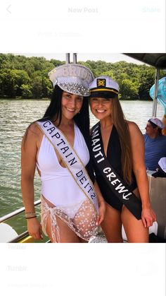 Bride boat nautical theme bach party sail nauti crew bachelorette Bride Captain Hat Nautical Bachelorette, Bachlorette Party At The Lake, Bridal Boat Party, Bacholerette Yatch Party, Final Sail Before The Veil, Last Sail Before The Veil Bachelorette Decorations, Boat Themed Bachelorette Party, Bachelorette Cruise Ideas, Birthday Boat Party Ideas