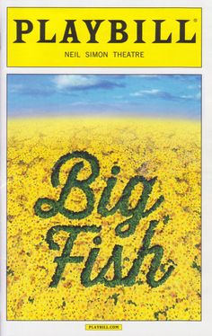 the front cover of playbill's big fish