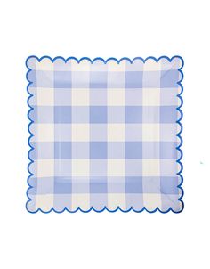 Momo Party's 9 x 9 Blue Gingham Paper Plates by My Mind's Eye. Comes in a set of 8 paper plates, these plates will add some color to your outdoor spring gatherings. Perfect for picnics, barbecues, or any sunny day, these plates feature a playful blue gingham design. Get ready to picnic in style! Happy Birthday Harry Potter, Fun Plates, Table Cloth Decorations, Candle Cookies, Girl Birthday Themes, Love Balloon, Tea Party Garden, Balloon Animals, Letter Balloons