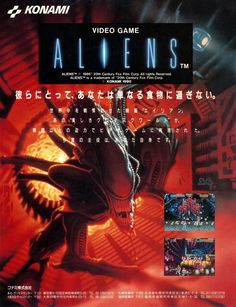 an advertisement for the video game aliens