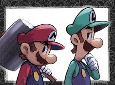 mario and luigi are talking to each other