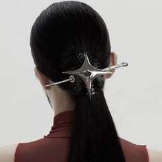 Futuristic Accessories, Hard Candy, Jewelry Inspo, Mode Inspiration, Her Hair, Red Leather, Hair Pins, Hair Clips, Hair Hair