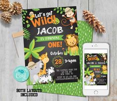 an animal themed birthday party with jungle animals