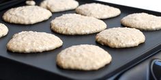 some cookies are being cooked on a grill