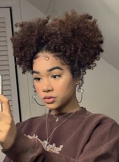 Cute Afro Puff Hairstyles, 2 Puffs Natural Hair, Shoulder Length Curly Hairstyles Black, 3c Short Hairstyles, Hair Puff Styles, 3c Hairstyles Shoulder Length, 2 Puffs Natural Hair Hairstyles, Natural Puff Hairstyles, Coily Hair Styles