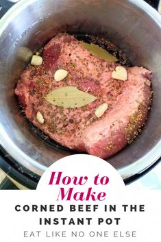 how to make corned beef in the instant pot and eat like no one else