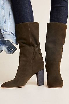 Women's Boots | Booties & Ankle Boots | Anthropologie Tan Heeled Boots, David Green, Work Shoes Women, Toe Post Sandals, Studded Heels, Charles David, Walk This Way, Gym Shoes