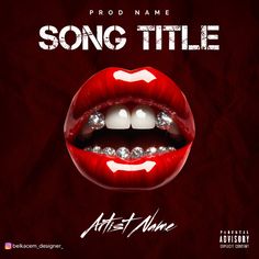 the cover art for prod name song title, featuring an open mouth and teeth