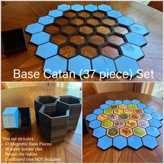 the base for this game is made out of wood and has several different pieces to choose from