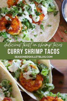 Curry Shrimp Tacos with Cucumber Chutney Cucumber Chutney, Shrimp Tacos Recipe, Taco Burger, Shrimp Taco Recipes, Juicy Shrimp, Curry Shrimp, Shrimp Tacos, Cooking Art, Creamy Sauce