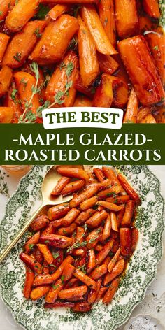 the best maple glazed roasted carrots