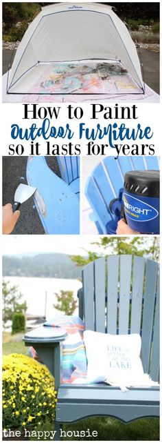 how to paint outdoor furniture so it last's for years