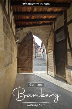 An old gate in Bamberg Germany City, Walking Routes, Medieval Town, Mountain Hiking, Germany Travel, Walking Tour, Hiking, Walking, Germany