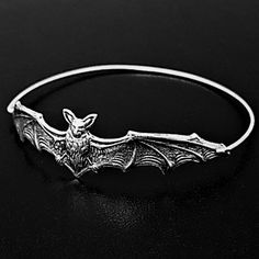 So Adorable!...Just In Time For Halloween, Or Just Cause Your Goth Like Me...Silvertoned Bat Bracelet, Slips Over Your Hand Like A Bangle. Hypoallergenic...Last One, Final Price Drop! Bat Bracelet, Gothic Bracelet, So Adorable, Price Drop, Just In Time, Last One, Bangle Bracelet, Womens Jewelry Bracelets, One Color