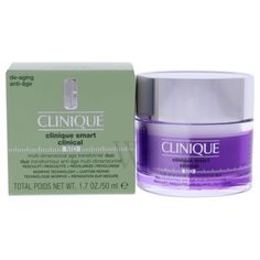 Design house: Clinique. Series: Clinique Smart Clinical. Category: Bath & Body. Type: Skin Care. SubType: Anti-Aging Cream. Beauty group: Face. Size: 1.7 oz. Barcode: 020714985509. Two Moisturizers, One Jar, Resculpt, Revolumize, Reshape. Clinique / Smart Clinical Md Multi-dmnsnl Age Duo Resculpt+revolumize 1.7 oz. This item is only valid for shipment in the Contiguous United States. Facial Profile, Clinique Smart Clinical, Clinique Smart, Aging Cream, Anti Aging Beauty, Cheap Gifts, Fragrance Gift Set, Anti Aging Cream, Gel Cream