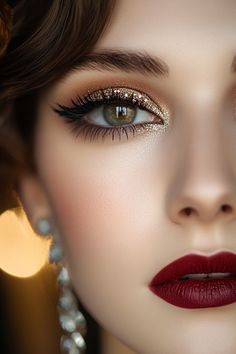 New Years Glam Makeup, Party Make Up Looks, New Year’s Eve Eye Makeup, New Year’s Eve Makeup Look, New Years Eve Makeup Looks, Eye Makeup Guide, Christmas Eye Makeup, Party Makeup Looks, New Year's Makeup