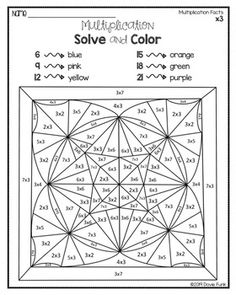 a coloring page with the word multiplcation solve and color in black and white