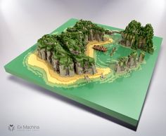 Voxel Art, Micro Lego, Bg Design, Koh Lanta, Minecraft Construction, Isometric Art, Pixel Design, Isometric Design