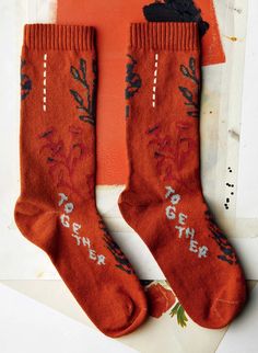 the "together" sock – imogene + willie Cabin Socks Roots, Fort Payne Alabama, Nashville Shopping, Imogene Willie, Indigo Textiles, African Indigo, Rainbow Socks, Heart Socks, Horween Leather