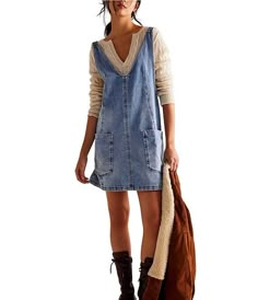 Free People
We The Free High Roller Denim Scoop Neck Sleeveless Overall Dress #freepeople #denim #casual #businesscasual #dress #style #fashion High Roller, Contemporary Dresses, Jean Dress, Daytime Dresses, Mini Robes, Follow Your Heart, Cozy Sweater, Denim Overalls, Overall Dress