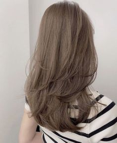 Asian Cool Brown Hair, Milky Tea Brown Hair, Milky Tea Brown Hair Color, Ash Blonde Hair Balayage, Perfect Blonde Hair, Light Purple Hair, Beige Hair, Ash Hair Color