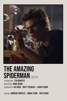 the amazing spiderman 2012 movie poster