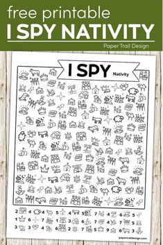 the free printable i spy activity for kids to learn how to write and draw