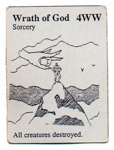 a white and black sticker with an image of a person standing on top of a mountain