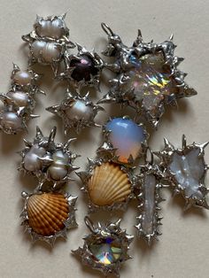 2025 Jewelry Trends, Soft Soldering Jewelry, Edgy Silver Jewelry, Shells Jewellery, Seashell Jewellery, Soft Soldering, Soft Solder