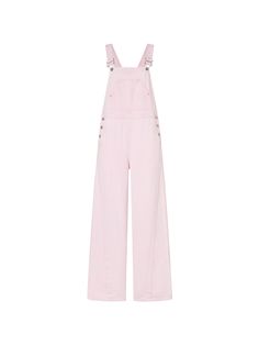 MO&Co. Women's Cargo Denim Jumpsuit This stylish one-piece is crafted from quality pink cotton with adjustable shoulder straps and a wide-leg fit. The jumpsuit also features side slant pockets with button closures, and back pockets for added convenience. Ideal for any outdoor occasion. Features : - Adjustable shoulder straps- Wide shoulder straps, wide leg fit- Side slant pockets with button closures and back pockets Code: MBC2JPST02The back full length of size S is 104cmMATERIALS & CARE Materia Pink Denim Jumpsuit, 80's Outfit, Overalls Pink, Womens Oversized Blazer, Pink Overalls, Oversize Blazer, 80s Outfit, Pink Denim, Pink Jumpsuit