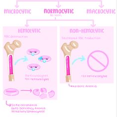 an info sheet describing the different types of nemocytic and non - hemolgic