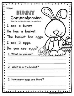 an easter bunny worksheet for kids to learn how to write and read the words