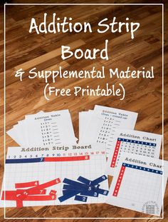 the addition strip board is an excellent way to help students practice their math skills