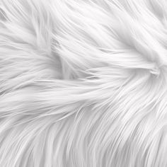 the white fur texture is very soft and fluffy, but it doesn't look like any