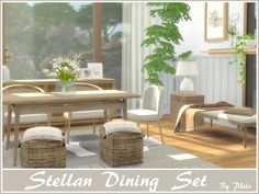 an image of a dining set in the living room