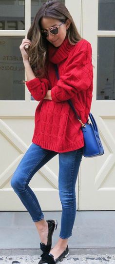 Red Tunic Outfit, Cheetah Sweater Outfit, Tunic Outfit Winter, Paola Style, Tunic Outfit, Winter Sweater Outfits, Leopard Flats