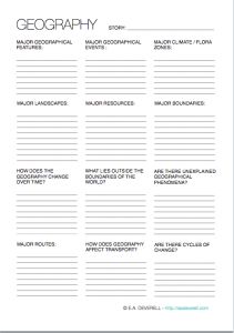 a printable worksheet with the words'geography'on it